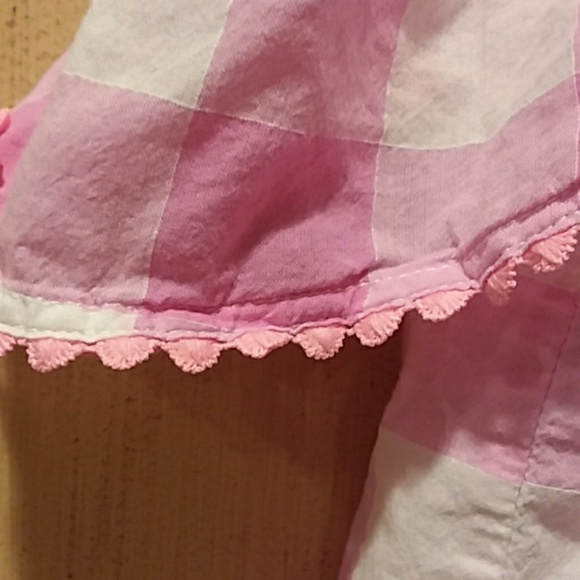 Rockets of awesome 10/12 gingham cold shoulder top - Picture 4 of 8